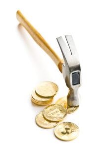 hammering bitcoin