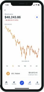 Bitcoin on Coinbase app