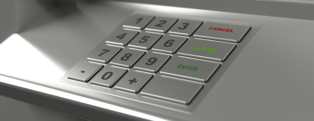 ATM keypad