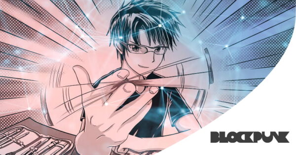 Anime-style illustration of a person assembling model parts with a determined expression, surrounded by bright, dynamic lines; 