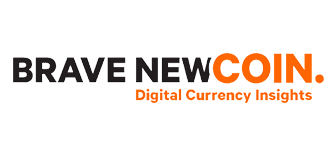 Brave New Coin logo with the tagline 
