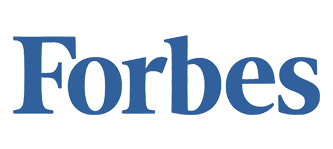 The Forbes logo displayed in blue serif font on a white background.