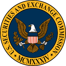 Seal of the U.S. Securities and Exchange Commission featuring a bald eagle holding an olive branch and arrows, with a shield; text reads "U.S. Securities and Exchange Commission MCMXXXIV.